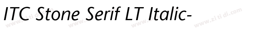 ITC Stone Serif LT Italic字体转换